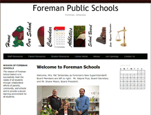 Tablet Screenshot of foremanschools.org